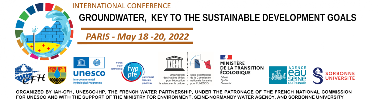 Participation at the “Groundwater, key to the sustainable development goals” conference in Paris