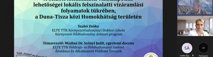 Szabó Zsóka doktori munkájának műhelyvitája (“házi védés”)